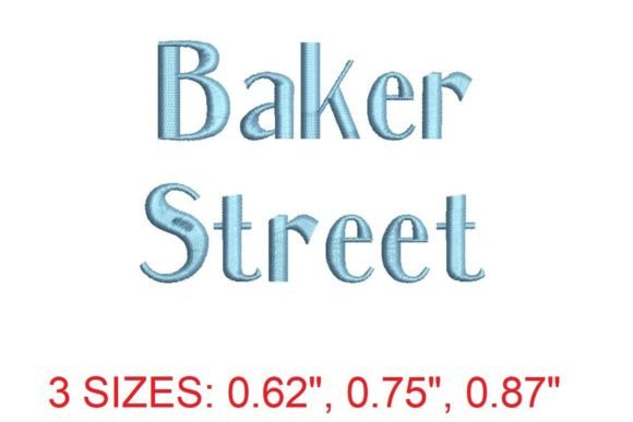 Baker Street Embroidery Font