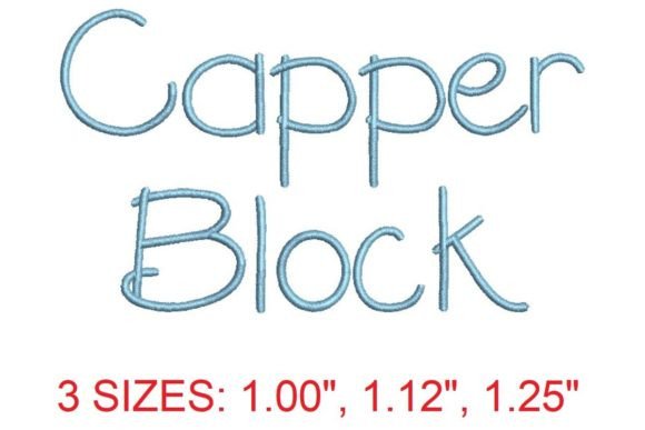 Capper Block Font