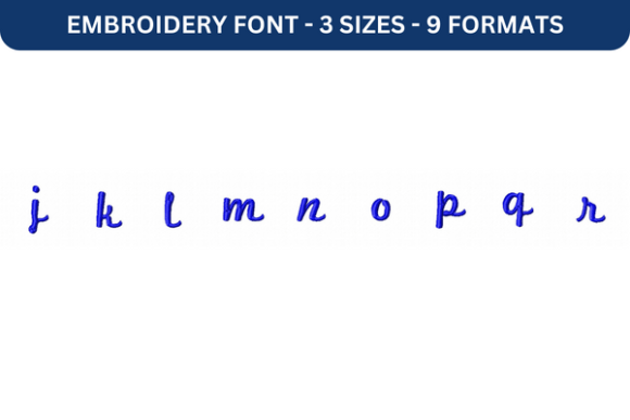 Marketing Script Font Lower J to R