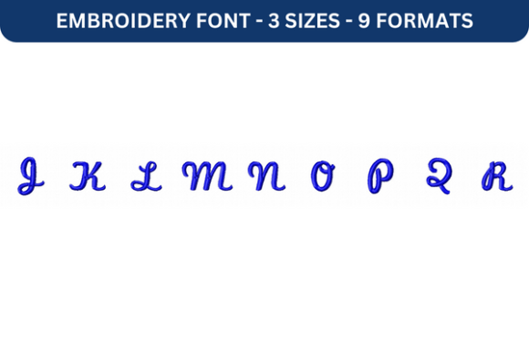 Marketing Script Font Upper J to R
