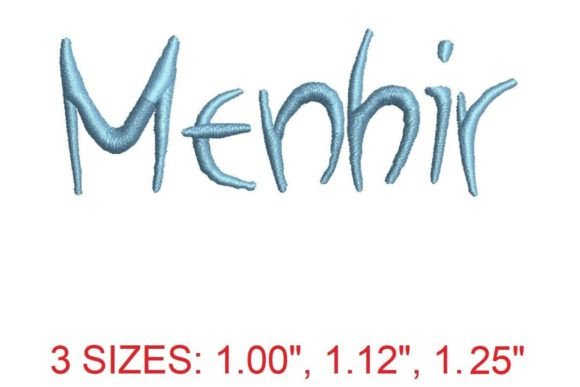 Menhir Embroidery Font: Bold, Grounded, and Built to Stitch