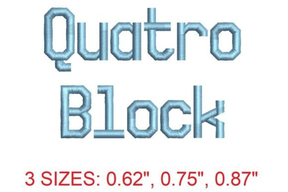 Quatro Block Font: Clean, Confident, Craft-Ready