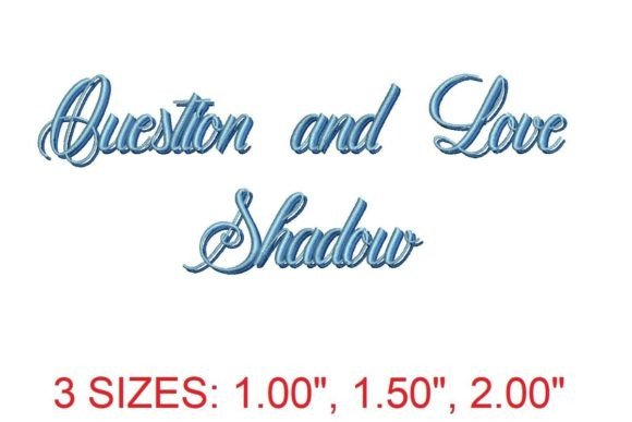 Question and Love Shadow Font