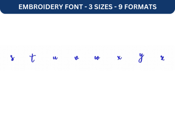 Secret Garden Font Lower S to Z