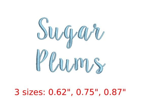 Sugar Plums Embroidery Font Review