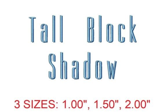 Tall Block Shadow Font