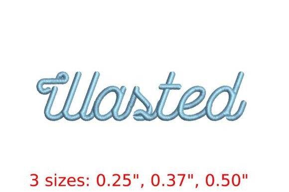 Wasted Embroidery Font: Raw, Real, and Right for the Right Projects