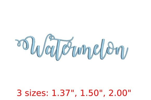 Watermelon Font: A Sweet, Summer-Ready Embroidery Choice